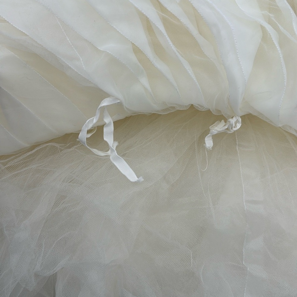 White by Vera Wang ORGANZA strapless wedding Dress sz 20 - Picture 8 of 13